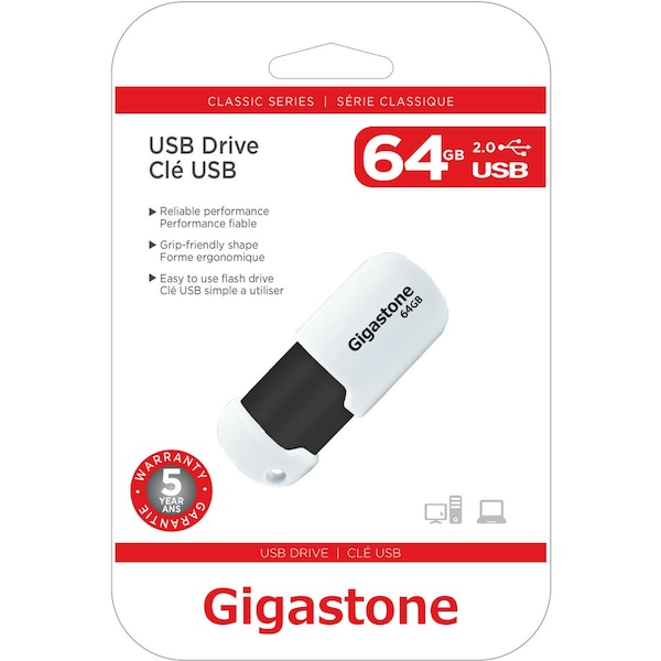 Gigastone Gigastone 64 GB USB Flash Drive 1 pk GS-Z64GCNBL-R - main